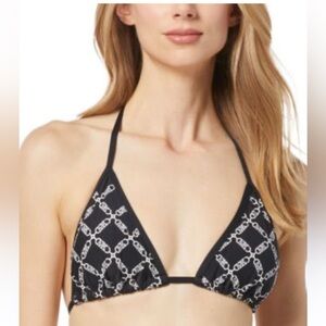 MICHAEL Michael Kors Women's String Triangle Bikini Top Size Medium